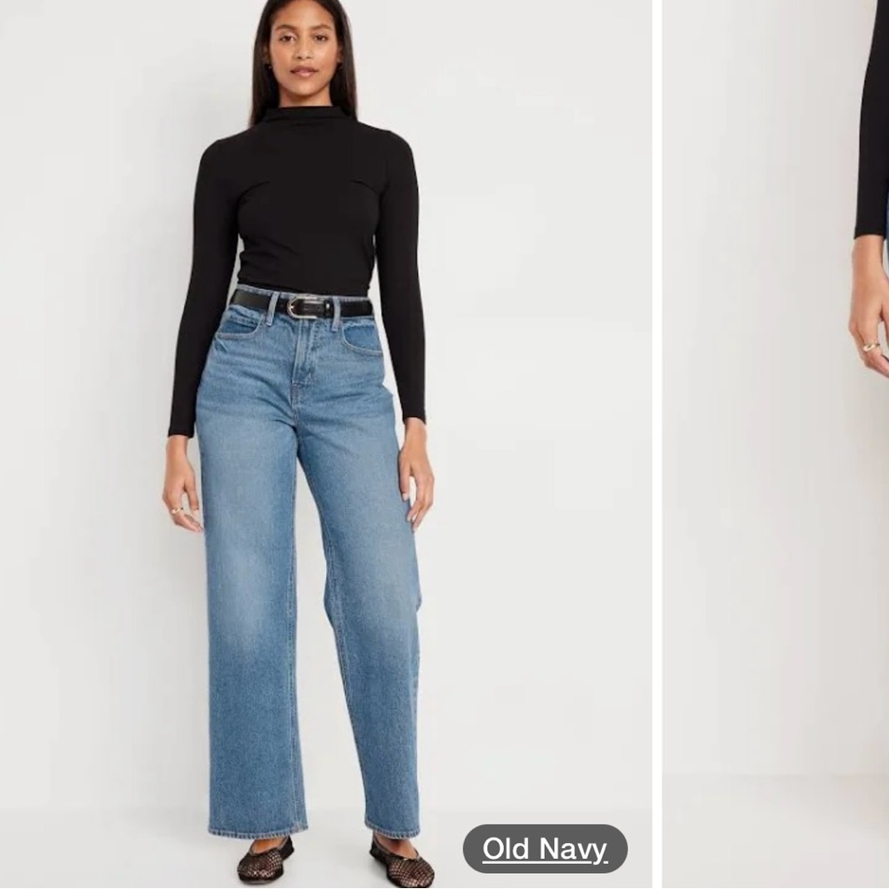 Old Navy Blue High Rise Jeans with Vintage-Inspired Look